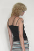 SPIRAL BUTTON THREE STRAP CAMISOLE -BLACK-